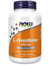 Now Foods L-Ornithine 500 mg 120 Veg Capsules