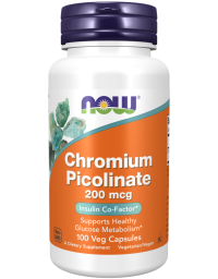 Now Foods Chromium Picolinate 200mcg 100 Caps
