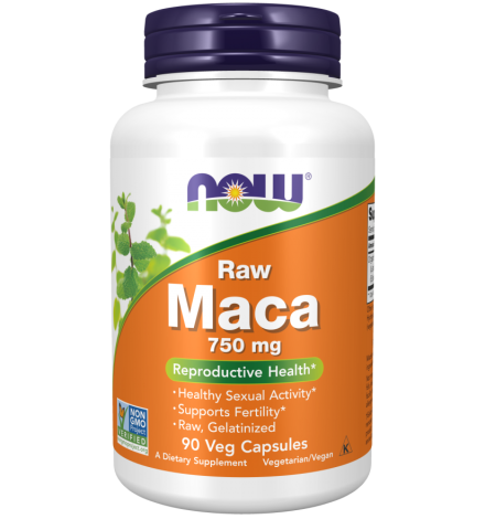 Now Foods Maca 750 mg Raw 90 Veg Capsules
