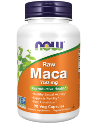 Now Foods Maca 750 mg Raw 90 Veg Capsules