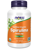 Now Foods Spirulina Double Strength, 1000 mg Organic 120 Tablets