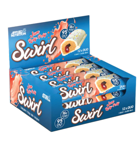 Applied Nutrition Swirl Duo Bar 60g x 12 Bars Applied Nutrition Swirl Duo Bar 60g x 12 Bars