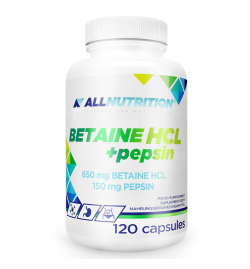 AllNutrition Betaine HCL + Pepsin 120 Capsules