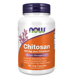 Now Foods Chitosan 500mg Plus Chromium 120 Caps