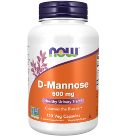 Now Foods D-Mannose 500mg - 120 VCaps