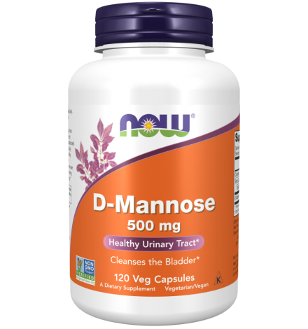 Now Foods D-Mannose 500mg - 120 VCaps
