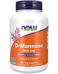 Now Foods D-Mannose 500mg - 120 VCaps