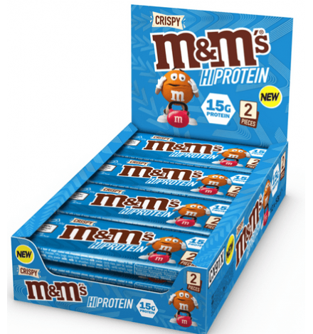 Mars M&M's Crispy High Protein Bar 52g X 12 Bars Mars M&M's Crispy High Protein Bar 52g X 12 Bars