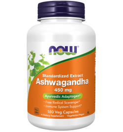 Now Foods Ashwagandha 450mg 180veg caps