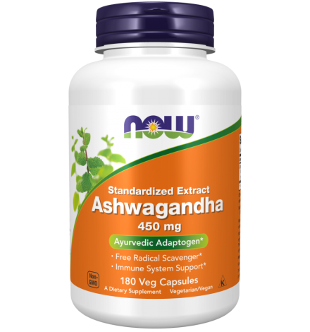 Now Foods Ashwagandha 450mg 180veg caps