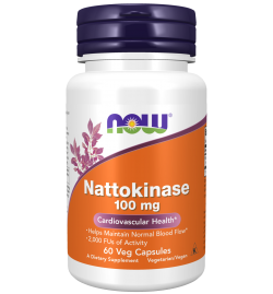 Now Foods Nattokinase 100 mg- 60Veg Capsules