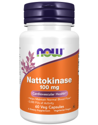 Now Foods Nattokinase 100 mg- 60Veg Capsules