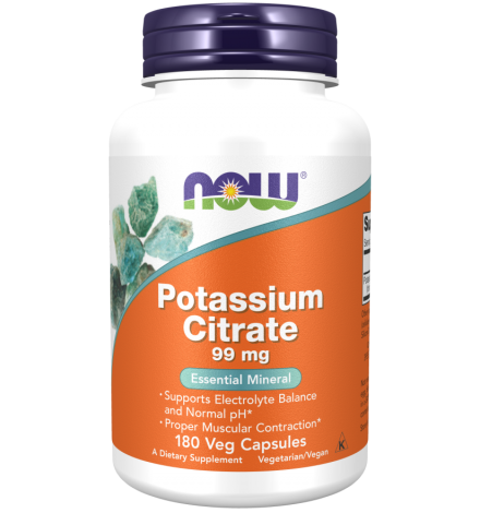 Now Foods Potassium Citrate 99 mg 180Veg Capsules