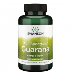 Swanson Full Spectrum Guarana 500mg 100 Caps