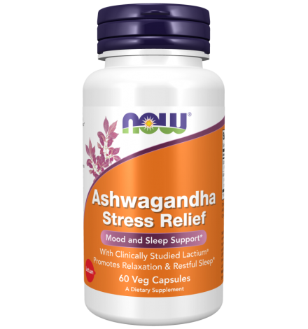 Now Foods Ashwagandha Stress Relief 60 Veg Capsules