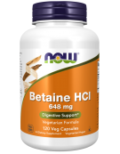 Now Foods Betaine HCl 648 mg -120 Veg Capsules