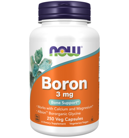 Now Foods Boron 3 mg - 250 Veg Capsules