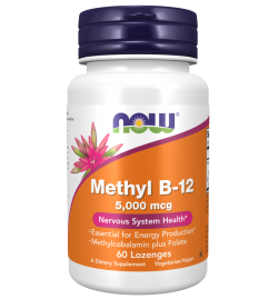 Now Foods Methyl B-12 5000mcg 60 Lozenges