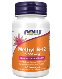Now Foods Methyl B-12 5000mcg 60 Lozenges