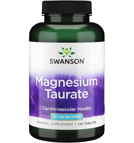 Swanson Magnesium Taurate 100mg - 120 Tablets