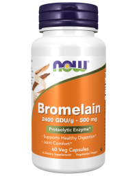 Now Foods Bromelain 500 mg - 60 Veg Capsules