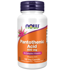 Now Foods Pantothenic Acid 500 mg 100 Veg Capsules