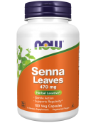 Now Foods Senna Leaves 470 mg 100 Veg Capsules