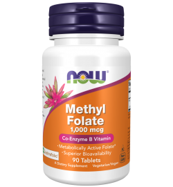 Now Foods Methyl Folate 1,000 mcg -90 Tablets