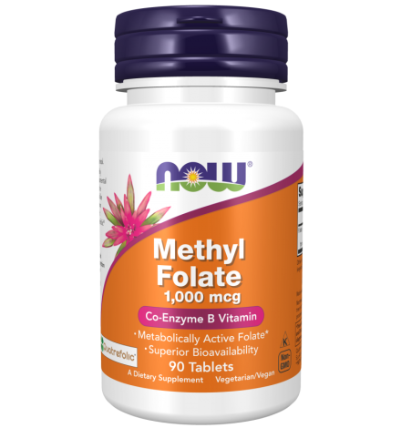 Now Foods Methyl Folate 1,000 mcg -90 Tablets