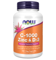 Now Foods C-1000 Zinc & D-3 2000IU - 100 VCaps