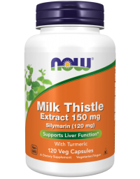 Now Foods Milk Thistle Extract 150 mg Silymarin (120 mg) - 120VCaps