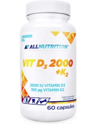 AllNutrition Vit D3 2000IU + K2 60 Capsules