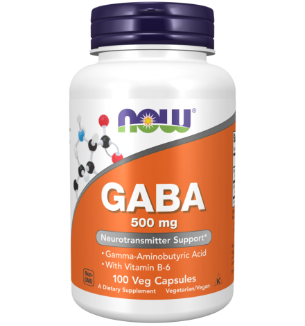 Now Foods Gaba 500mg - 100VCaps Now Foods Gaba 500mg - 100VCaps