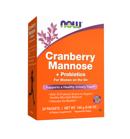 Now Foods Cranberry Mannose + Probiotics 24 Packets Now Foods Cranberry Mannose + Probiotics 24 Packets