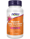 Now Foods Beta Carotene Natural 7,500 mcg - 90 Softgels