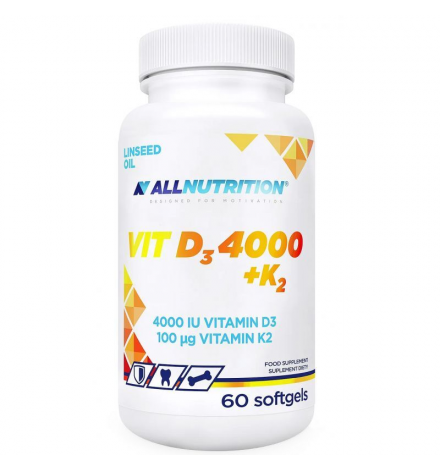 AllNutrıtıon Vıt D3 4000  +K2 60 Softgels