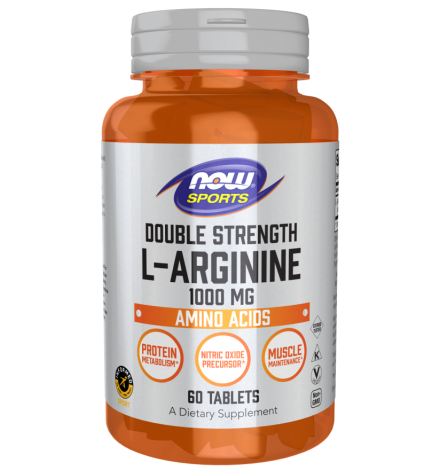 Now Sports L-Arginine 1000mg Double Strength - 60 Tablets Now Sports L-Arginine 1000mg Double Strength - 60 Tablets