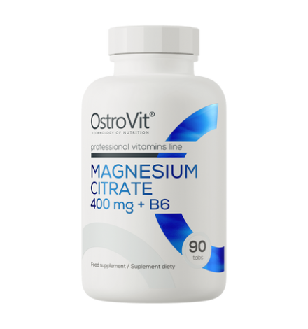 OstroVit Magnesium Citrate 400mg +B6 - 90 Tablets OstroVit Magnesium Citrate 400mg +B6 - 90 Tablets