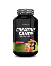 BioTech USA Creatine Candy 240 Chewing Tablets - Red Berry
