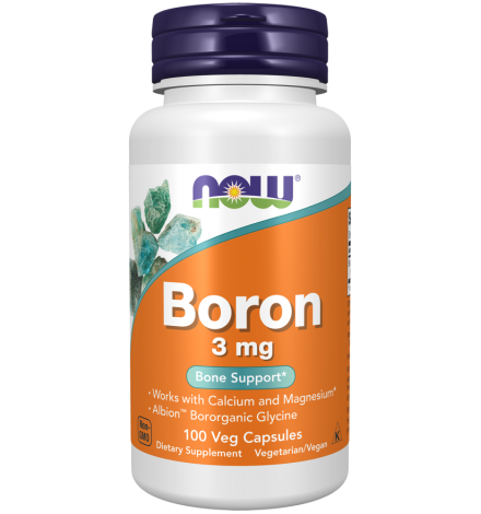 Now Foods Boron 3 mg - 100 Veg Capsules