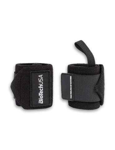 Wrist Wraps With Velcro BioTech USA- Black Cy Supplements