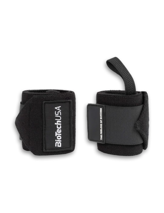 Wrist Wraps With Velcro BioTech USA- Black Cy Supplements