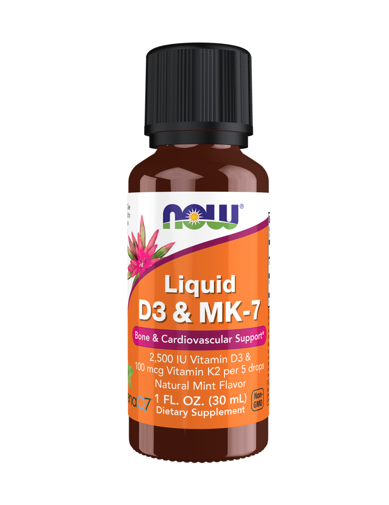Now Foods Liquid D3 & MK-7 Cy SokSupplements