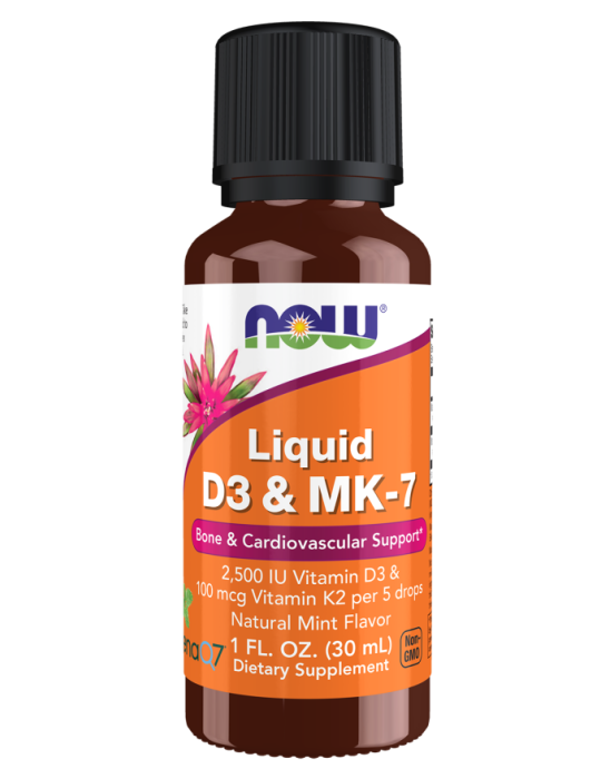 Now Foods Liquid D3 & MK-7 Cy SokSupplements