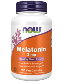 Now Foods Melatonin 3mg 180 VCaps cyprus supplements