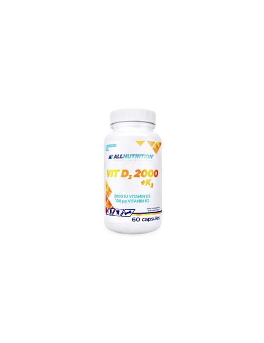 AllNutrition Vit D3 2000IU + K2 60 Capsules Cy Supplements